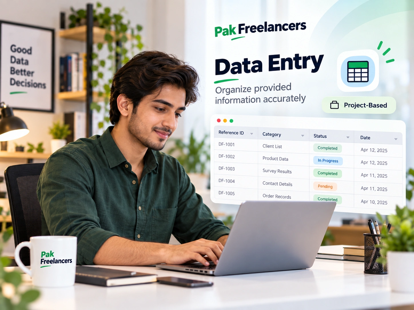 Data entry task